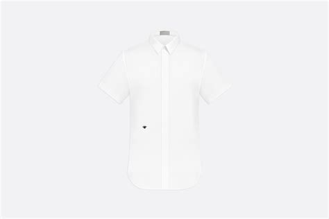 abeja dior|Camisa con abeja Popelina de algodón blanca .